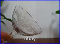 10 coupes champagne anciennes cristal Saint Louis Modèle Manon- 12 cm