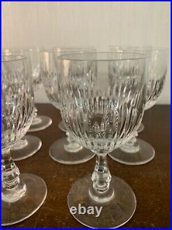 10 verres à eau modèle Liane en cristal de Saint Louis (prix à la pièce)