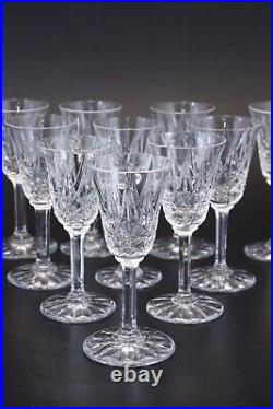 10 verres à liqueurs cristal taillé de Saint louis modèle Tarn 10 cm