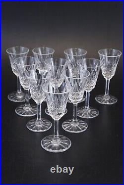 10 verres à liqueurs cristal taillé de Saint louis modèle Tarn 10 cm