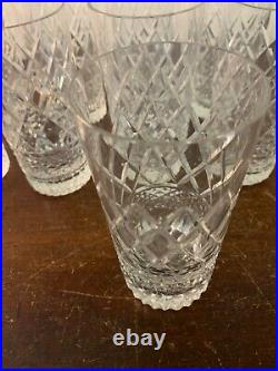 10 verres à orangeade taillé carreau en cristal de Saint Louis (prix à la pièce)