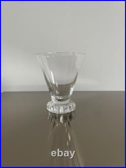 10 verres à vin blanc modèle Diamant en cristal de Saint-Louis signés 10 verres à vin blanc modèle Diamant en cristal de Saint-Louis signés