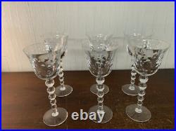 10 verres à vin modèle Bubble N°3 en cristal de Saint Louis (prix à la pièce)