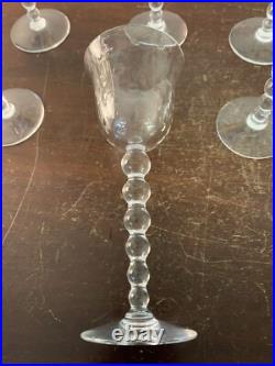 10 verres à vin modèle Bubble N°3 en cristal de Saint Louis (prix à la pièce)