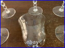 10 verres à vin modèle Bubble N°3 en cristal de Saint Louis (prix à la pièce)