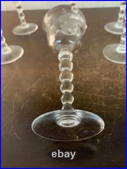 10 verres à vin modèle Bubble N°3 en cristal de Saint Louis (prix à la pièce)