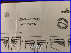 10 verres eau modèle Anvers taille N°11137 cristal Saint Louis (prix à la pièce)