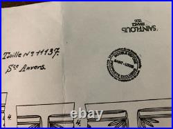 10 verres eau modèle Anvers taille N°11137 cristal Saint Louis (prix à la pièce)