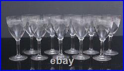 10 verres en cristal de saint louis double modèle manon H 12,2 cm