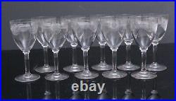 10 verres en cristal de saint louis double modèle manon H 12,2 cm