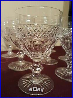 10 verres saint louis trianon hauteur 13.7 cm