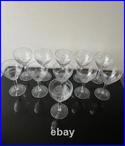 11 Verres A Eau En Cristal De Saint Louis Modele Colibri