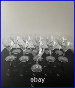 11 Verres A Eau En Cristal De Saint Louis Modele Colibri