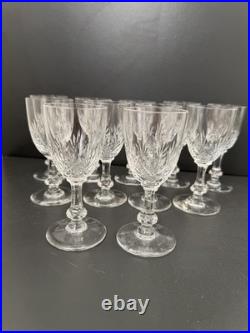 11 Verres À Vin En Cristal saint louis Modèle massenet