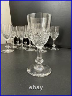 11 Verres À Vin En Cristal saint louis Modèle massenet