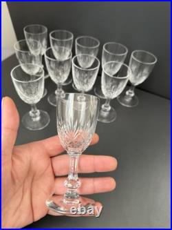 11 Verres À Vin En Cristal saint louis Modèle massenet