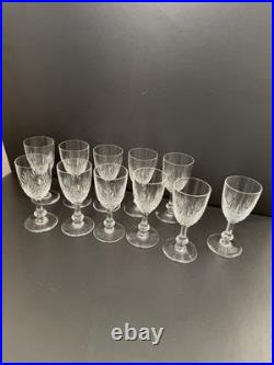 11 Verres À Vin En Cristal saint louis Modèle massenet