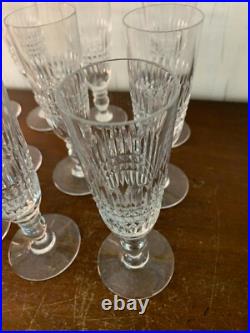 11 flûtes à champagne modèle cristal de Saint Louis (prix à la pièce)