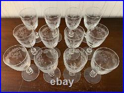 11 verres à eau modèle Cléo en cristal de Saint Louis (prix à la pièce)