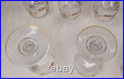 11 verres a liqueur XIX guirlandes dores saint louis caves