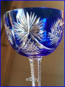 11 verres à liqueur en cristal gravé couleurs BACCARAT Saint Louis old glass