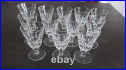11 verres à porto Jersey En Cristal Taillé St Louis 11 verres à porto Jersey En Cristal Taillé St Louis
