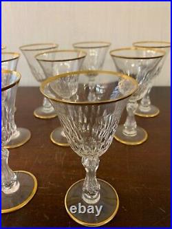 11 verres à vin blanc modèle Lozère taillé cristal Saint Louis (prix à la pièce)