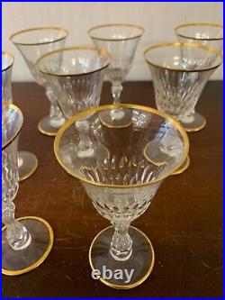 11 verres à vin blanc modèle Lozère taillé cristal Saint Louis (prix à la pièce)
