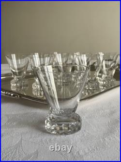 11 verres à vin rouge modèle Diamant en cristal de Saint-Louis 11 verres à vin rouge modèle Diamant en cristal de Saint-Louis