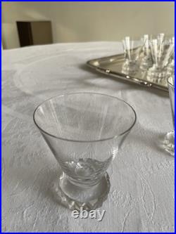 11 verres à vin rouge modèle Diamant en cristal de Saint-Louis 11 verres à vin rouge modèle Diamant en cristal de Saint-Louis