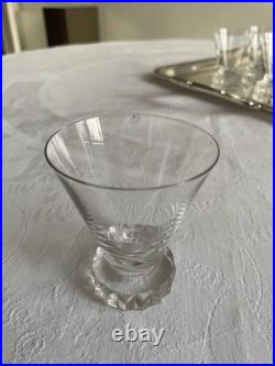 11 verres à vin rouge modèle Diamant en cristal de Saint-Louis 11 verres à vin rouge modèle Diamant en cristal de Saint-Louis