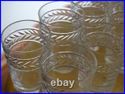 12 Anciens Verres Liqueur Gobelet Cristal Style Baccarat St Louis 1920 Ht 5 CM