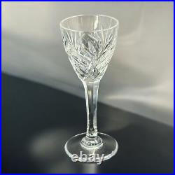 12 Verres Cristal Liqueur Signés Saint Louis Chantilly H 11,5 cm