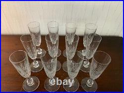 12 flûtes à champagne Massenet en cristal de Saint Louis (prix à la pièce)