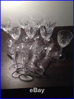 12 verres à Vin cristal Saint Louis Chantilly