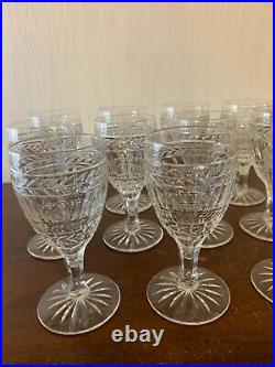 12 verres à vin modèle Clovis cristal de Saint Louis Attribué / prix à la pièce