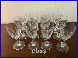 12 verres à vin modèle blanc Massenet cristal de Saint Louis (prix à la pièce)