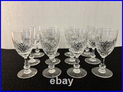 12 verres à vin rouge modèle Messine en cristal de Saint Louis (prix à la pièce)