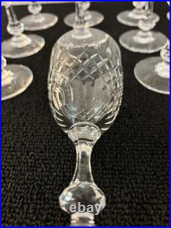 12 verres à vin rouge modèle Messine en cristal de Saint Louis (prix à la pièce)