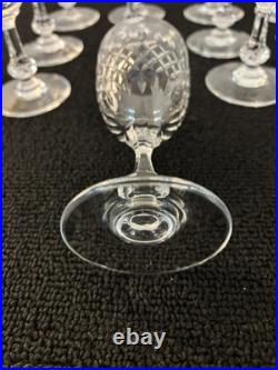 12 verres à vin rouge modèle Messine en cristal de Saint Louis (prix à la pièce)