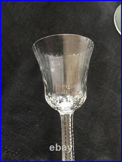 12 verres cristal SAINT LOUIS Thistle a liqueur sake 10,6 cm taillé et gravé