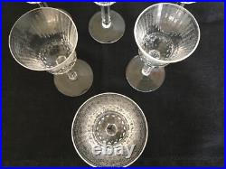 12 verres cristal SAINT LOUIS Thistle a liqueur sake 10,6 cm taillé et gravé