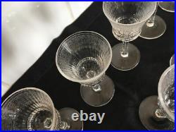 12 verres cristal SAINT LOUIS Thistle a liqueur sake 10,6 cm taillé et gravé