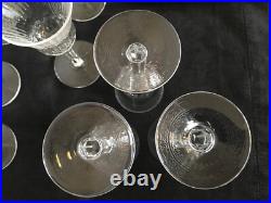 12 verres cristal SAINT LOUIS Thistle a liqueur sake 10,6 cm taillé et gravé