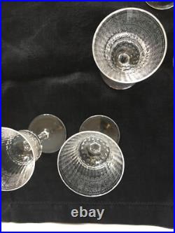 12 verres cristal SAINT LOUIS Thistle a liqueur sake 10,6 cm taillé et gravé