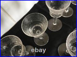 12 verres cristal SAINT LOUIS Thistle a liqueur sake 10,6 cm taillé et gravé