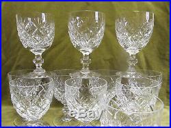 12 verres à eau cristal de Saint Louis etoiles (crystal water glasses)