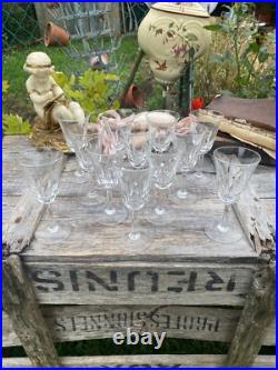 12 verres en cristal de Saint Louis modèle Cerdagne