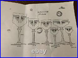 12 verres vin modèle Anvers taille N°11137 cristal Saint Louis (prix à la pièce)