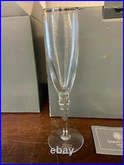 13 flûtes à champagne modèle Grand Lieu cristal de Saint Louis (prix à la pièce)